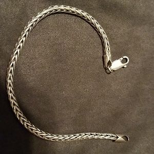 8 1/2" silver bracelet